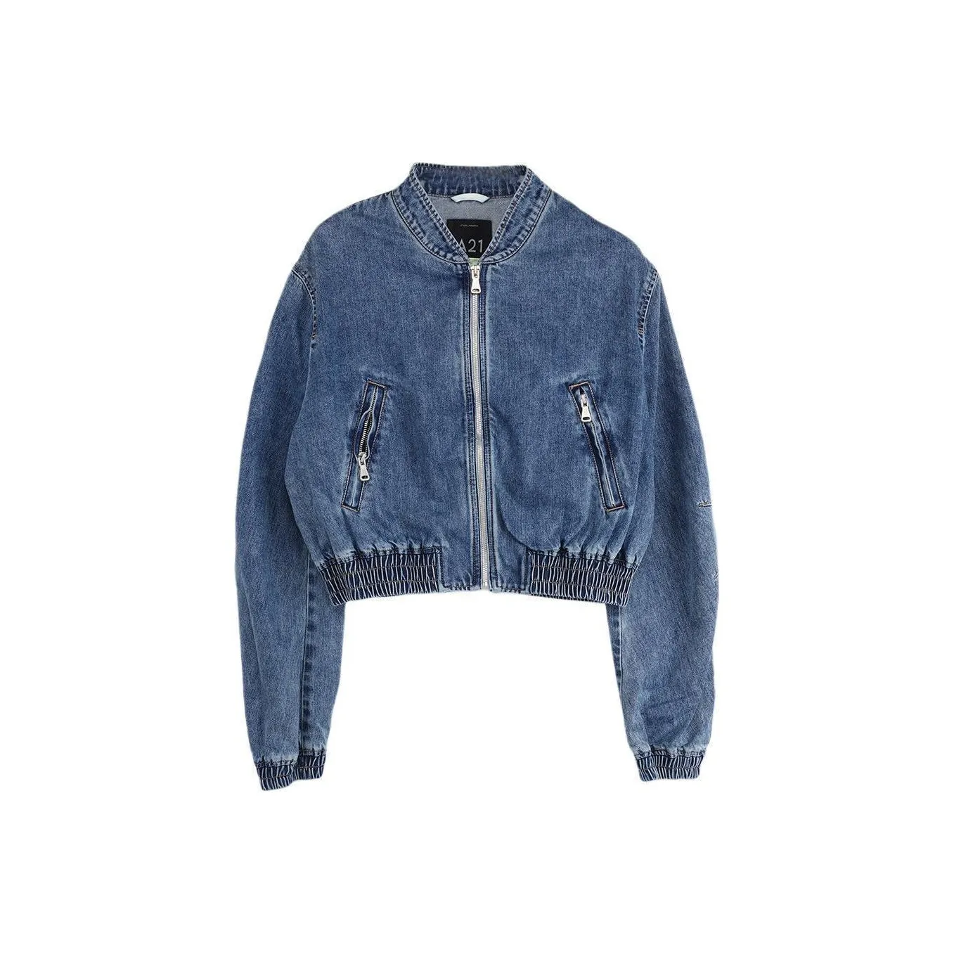 A21 Denim Jackets Women's Light Medium Blue