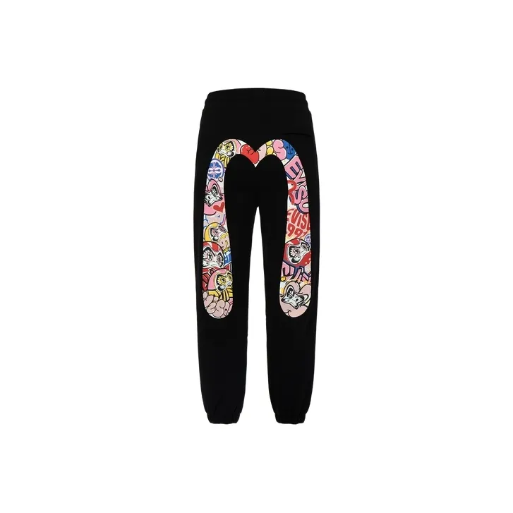 EVISU Knitted Sweatpants Women's Black