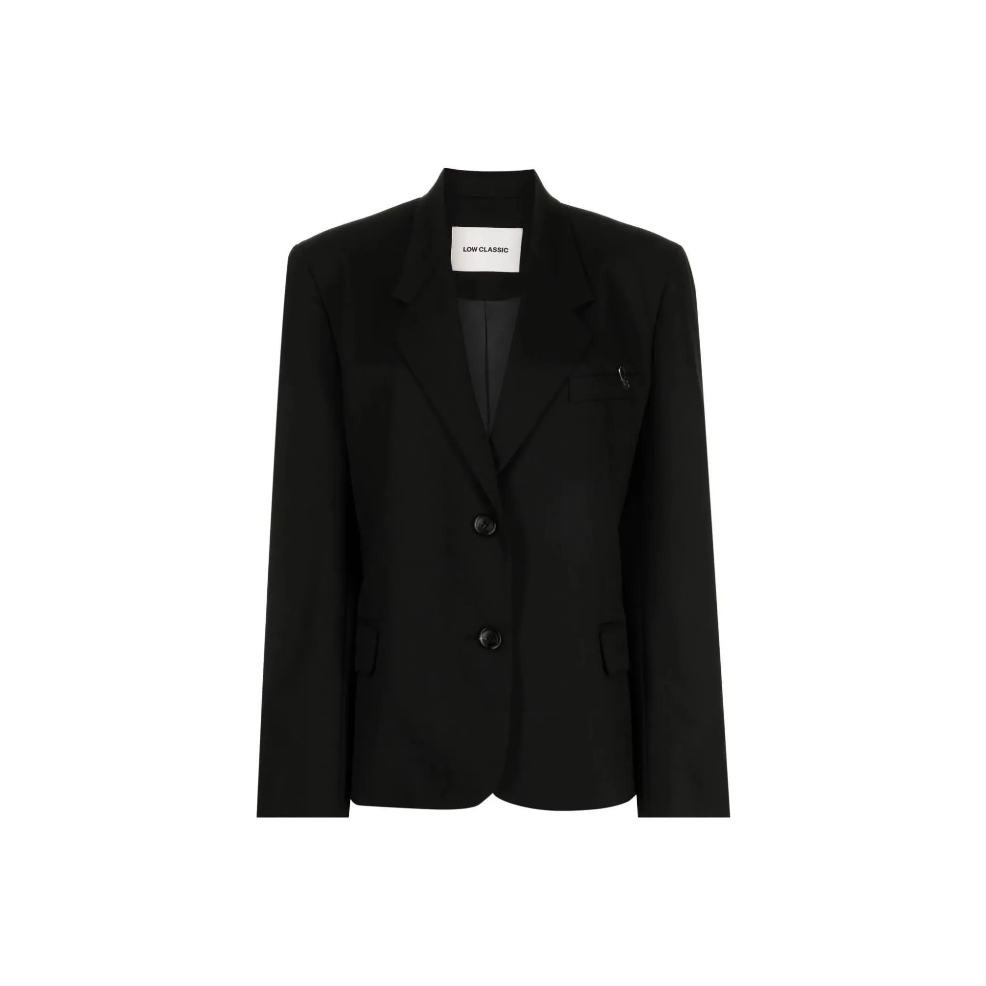 LOW CLASSIC Logo-plaque Single-breasted Blazer