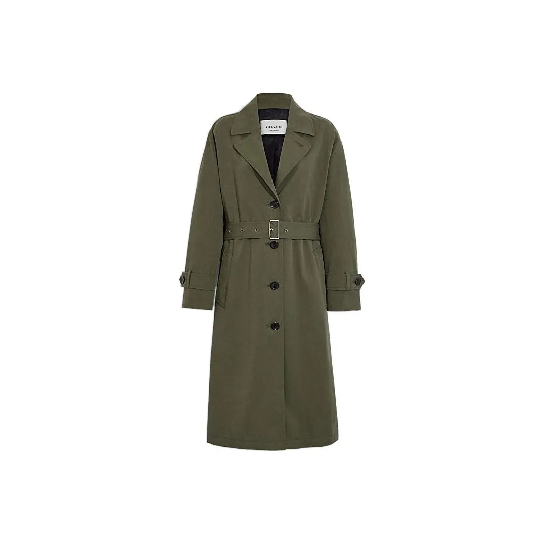 COACH FW22 Тренчкот Женские Ферн
