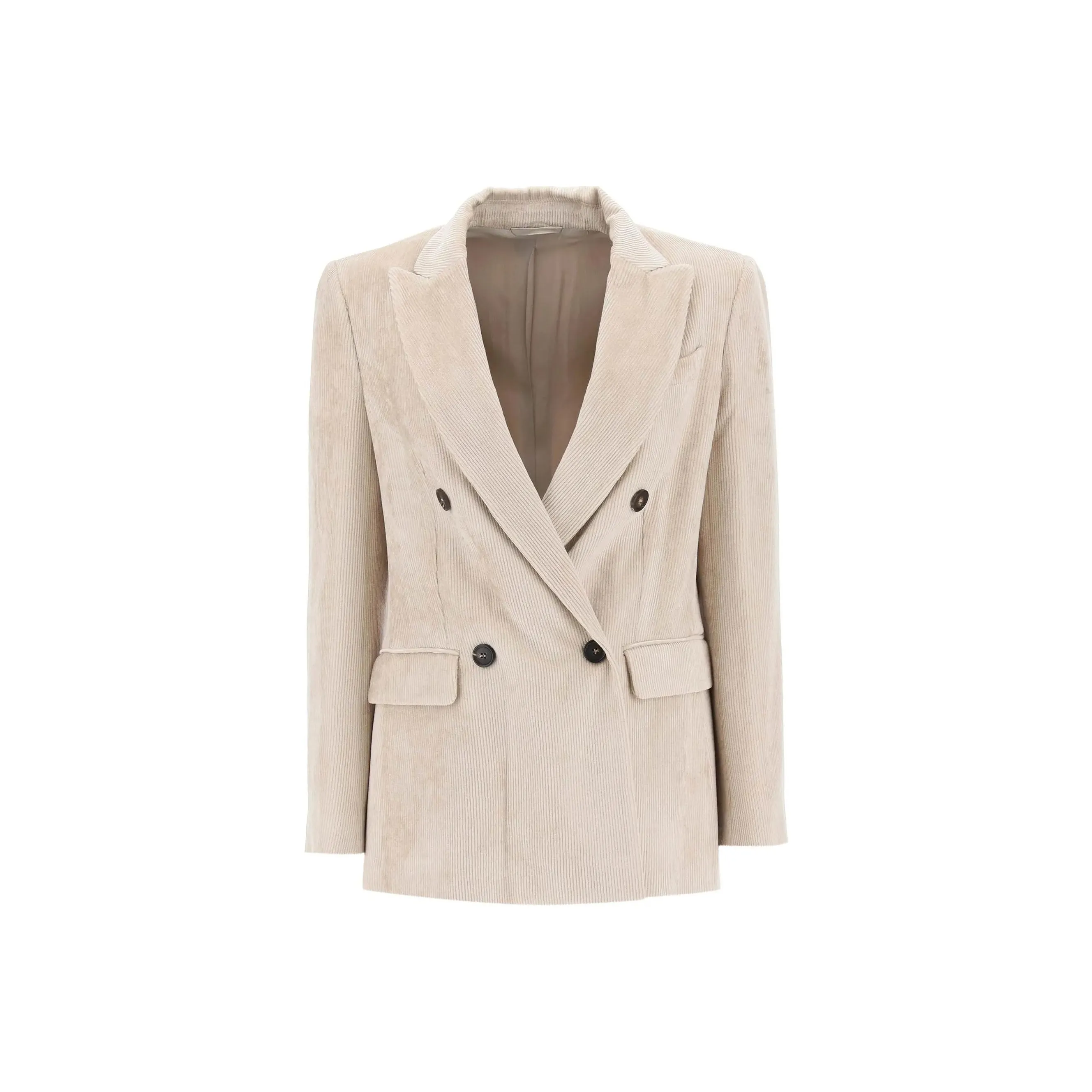 Brunello Cucinelli Double Breasted Long Sleeved Blazer