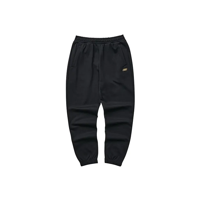 Skechers Новогодние Повседневные Брюки Женские Углеродно-Черные