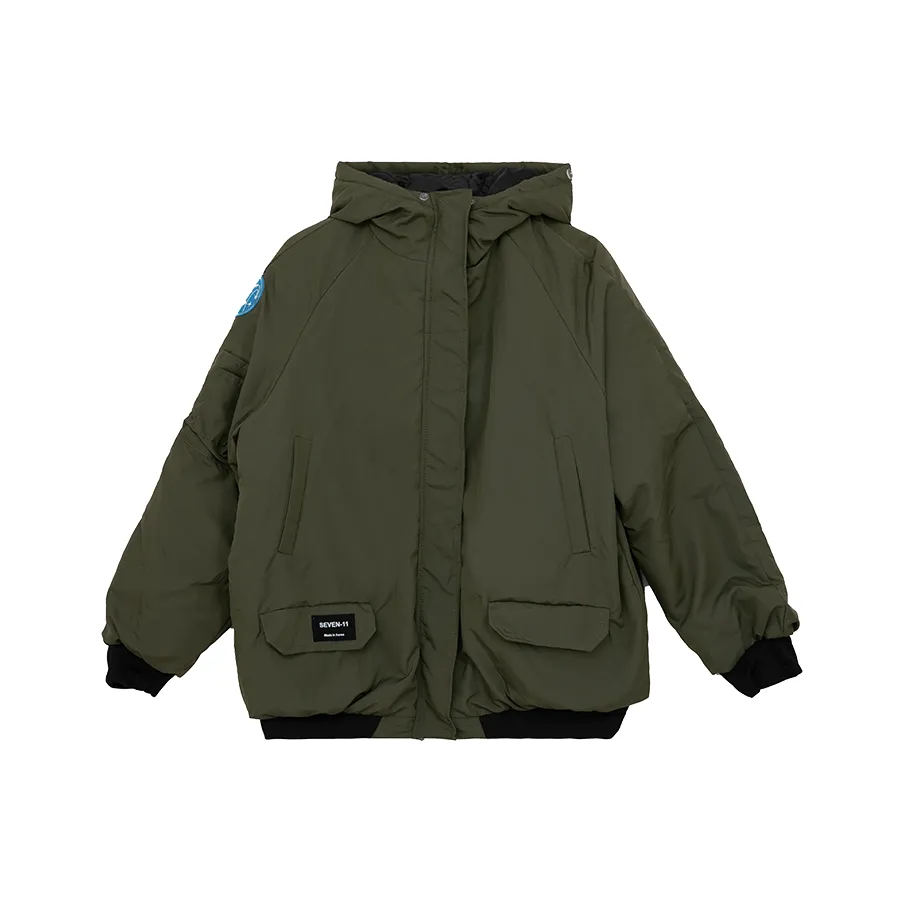 SUNSUNTOWN Puffer Jackets Women's Army Green