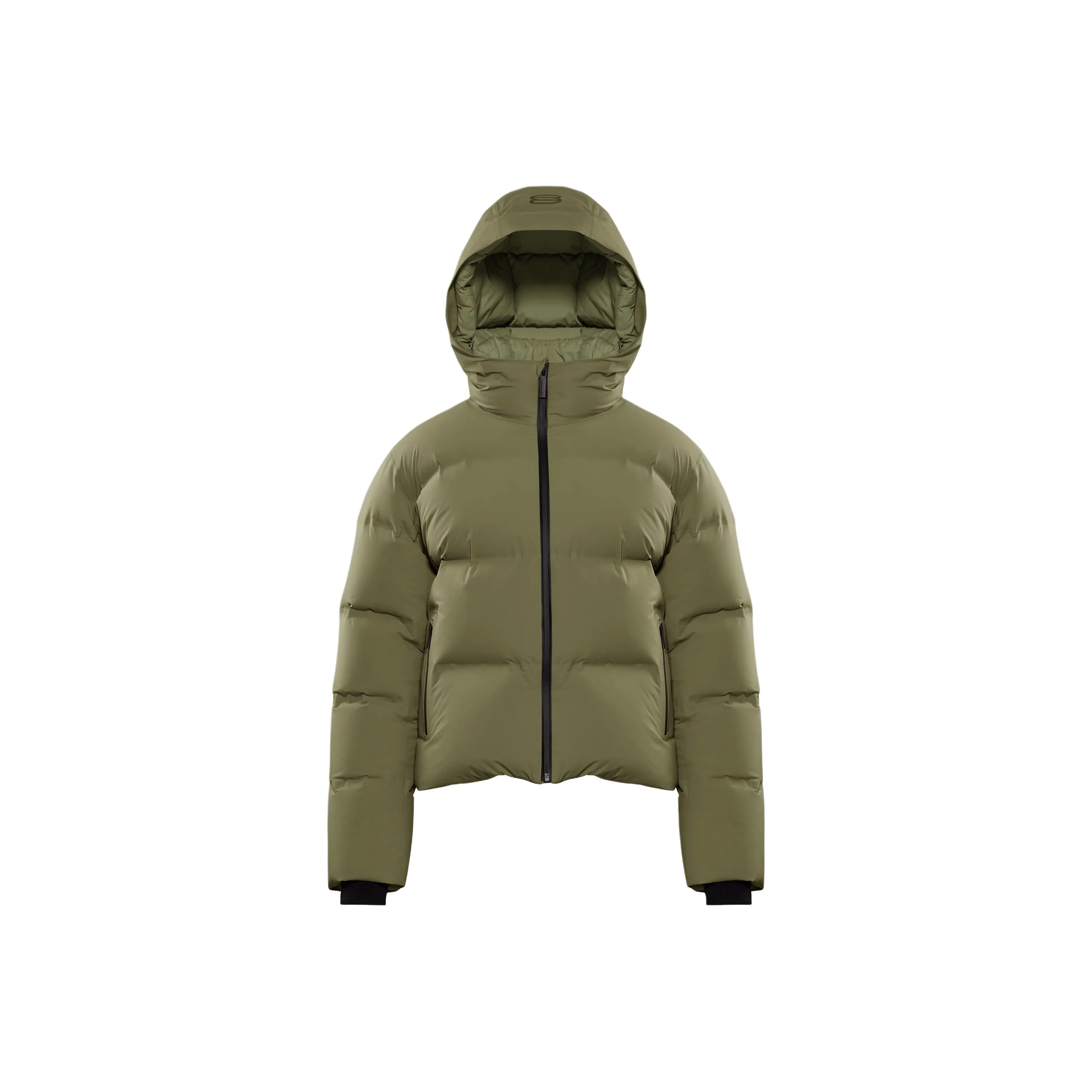 ARITZIA The Супер Puff2OTM Shorty RainstopTM Пуховик Женские Армейский зеленый Армейский зеленый