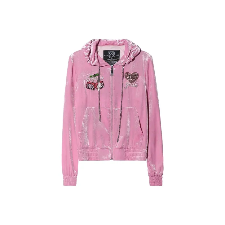 TCH Розовый Женские Бархатные Куртки