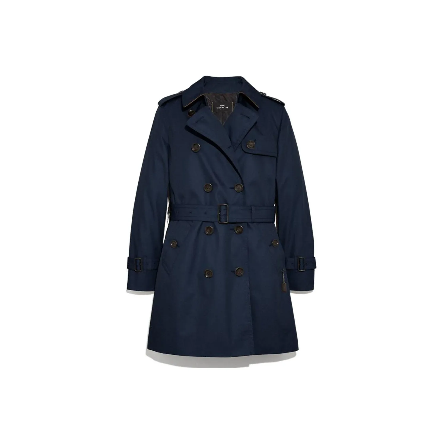 COACH Синий Женский Тренч