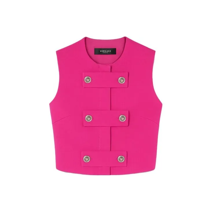 VERSACE Розово-красные Женские Жилеты
