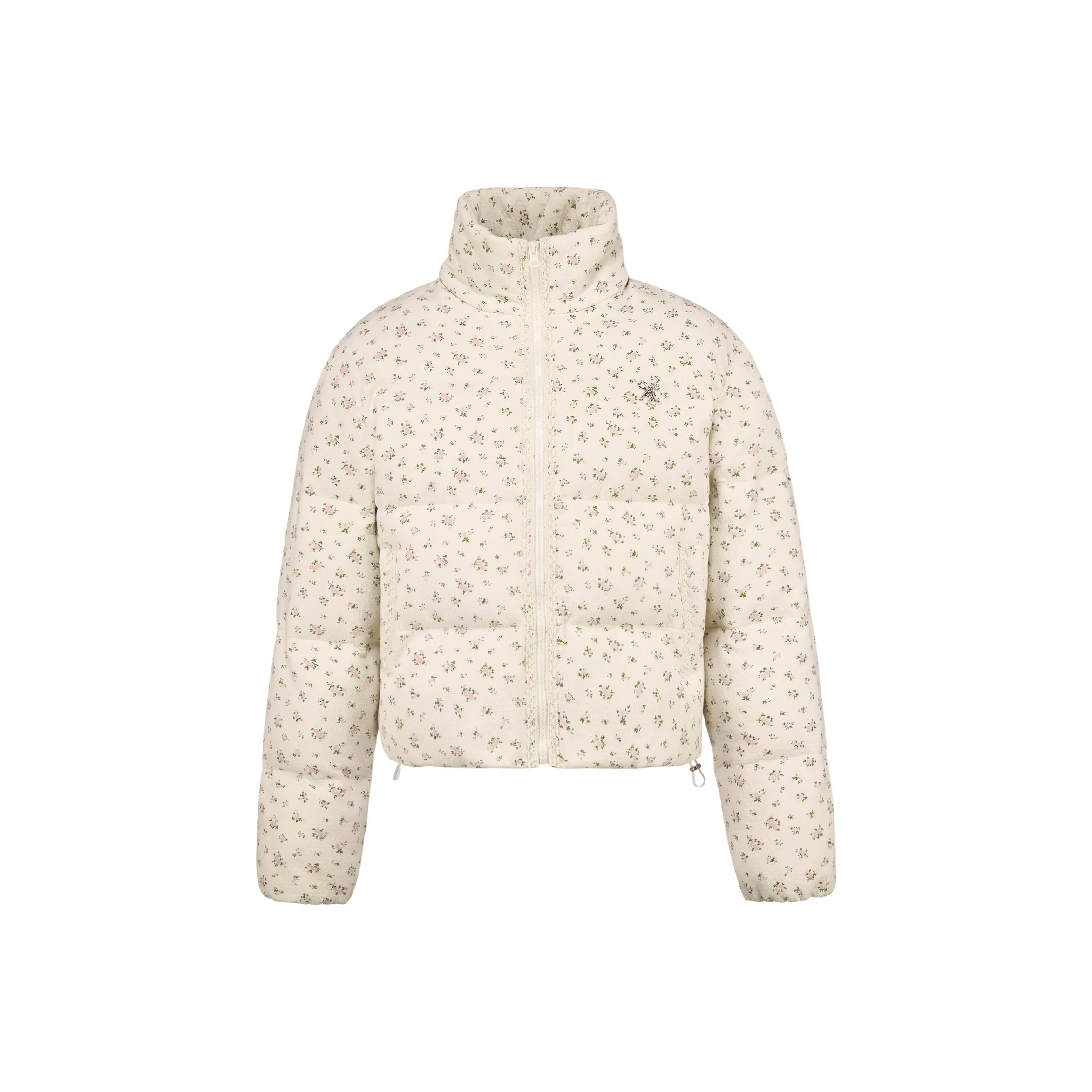 AYF Хлопковый пуховик женский абрикосовый