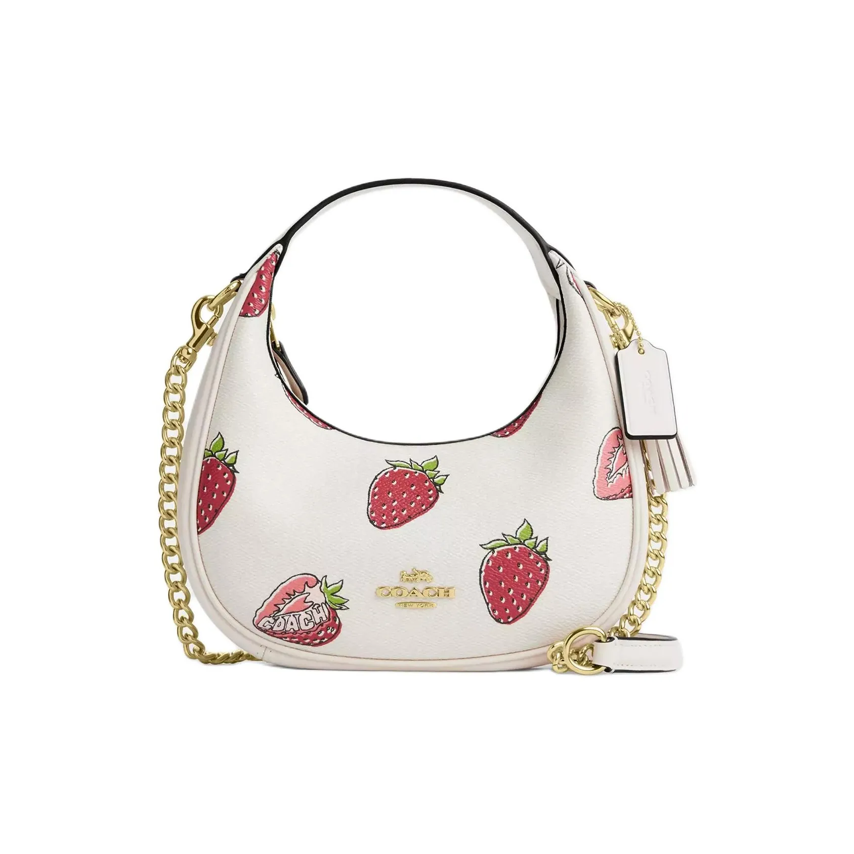 COACH CARMEN Кожа Одно плечо Сумка Маленькая Женская Белая