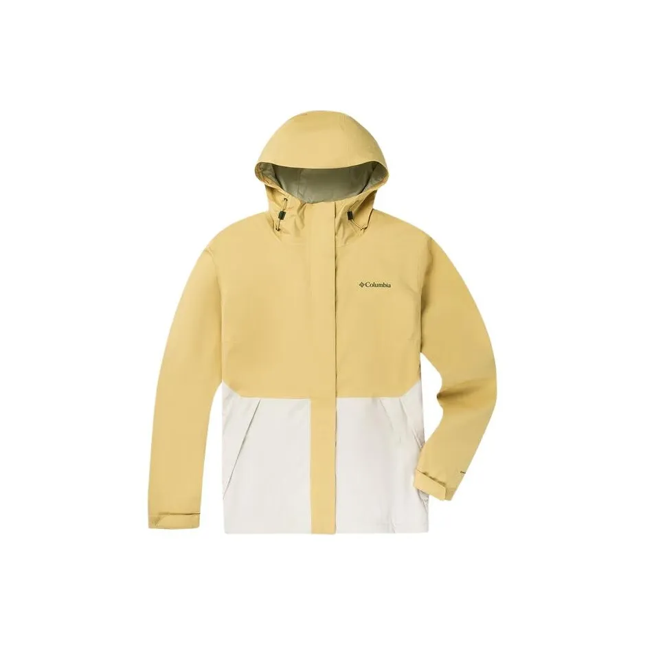 Columbia совместный бренд Поход Водонепроницаемый Ветрозащитный и Дышащий Ветровка Женские Желтый