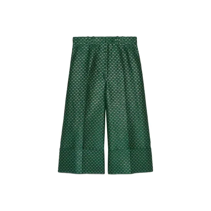 GUCCI Knitted Sweatpants Women's Green