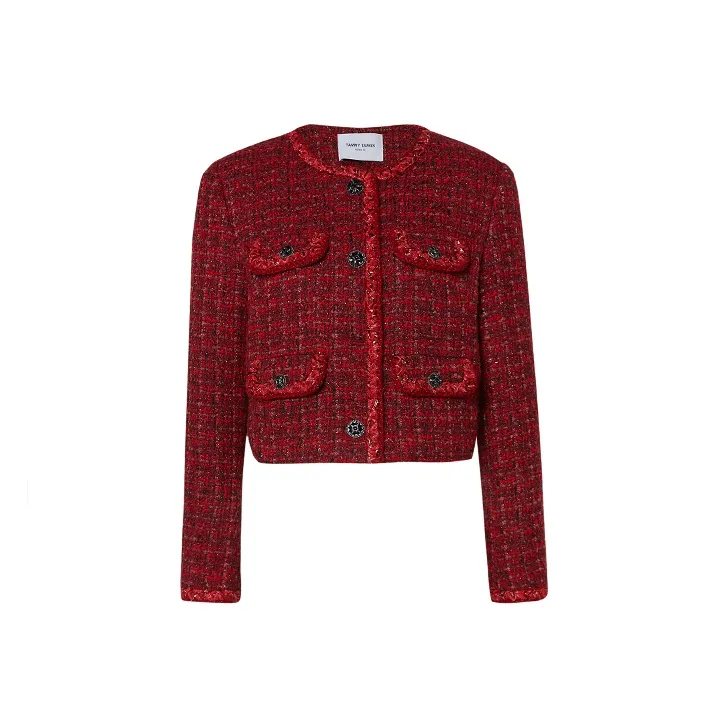 TAMMY TANGS Cropped Coats Women's Red