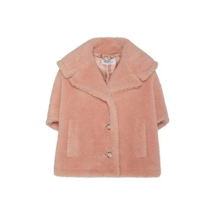 Max Mara Single Breasted Teddy Cape