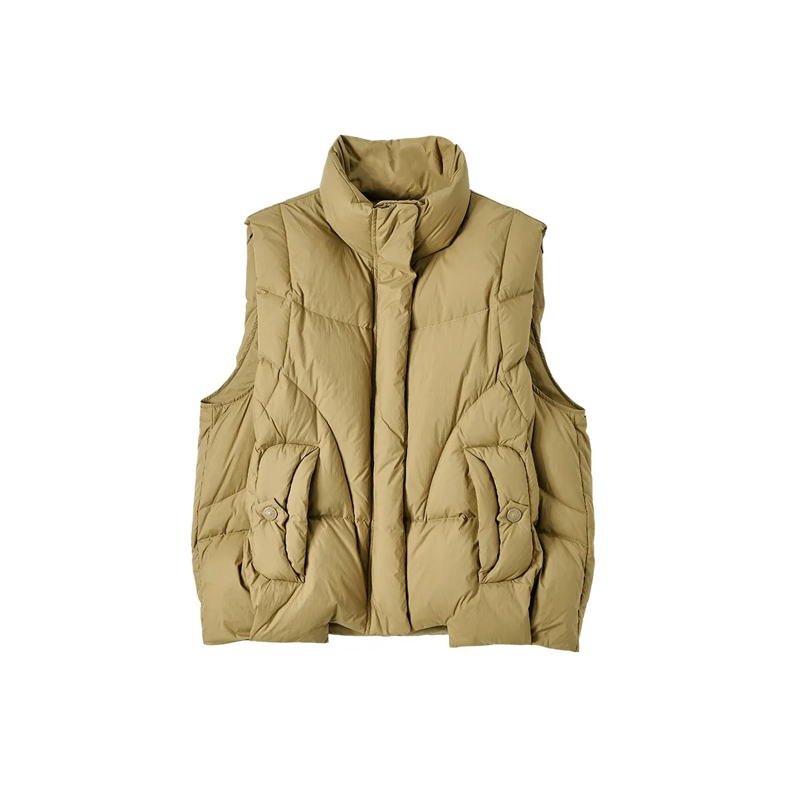 XIANGYING Жилет Женский Оливково-зеленый