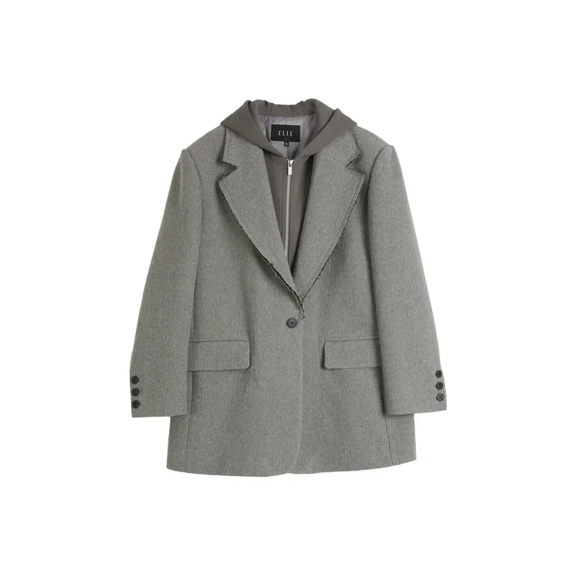 ELLE Бизнес-костюм женский светло-серый