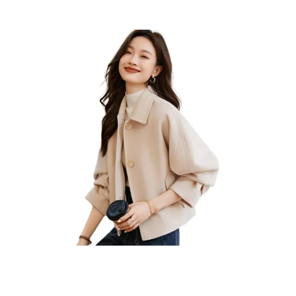 Mo Han Yi Mei Овсяное Женское Пальто