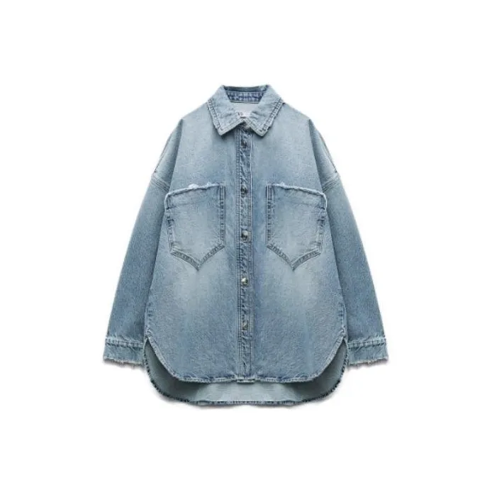 ZARA Denim Jacket Women's Medium Blue