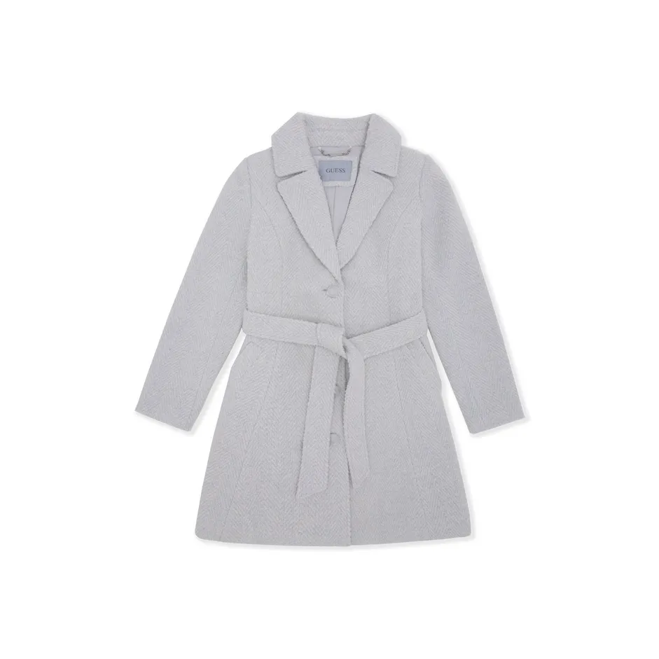 GUESS F0DF Серый Белый Женское Пальто