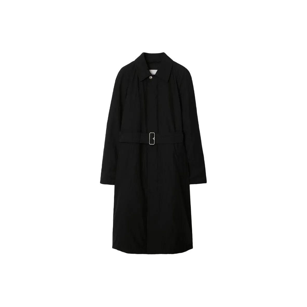 Burberry Long Nylon Cotton Padded Car Coat Women's Black