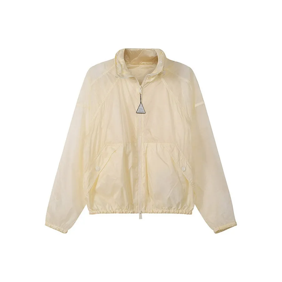 Moncler Бежево-желтая Женская одежда с защитой от УФ-лучей