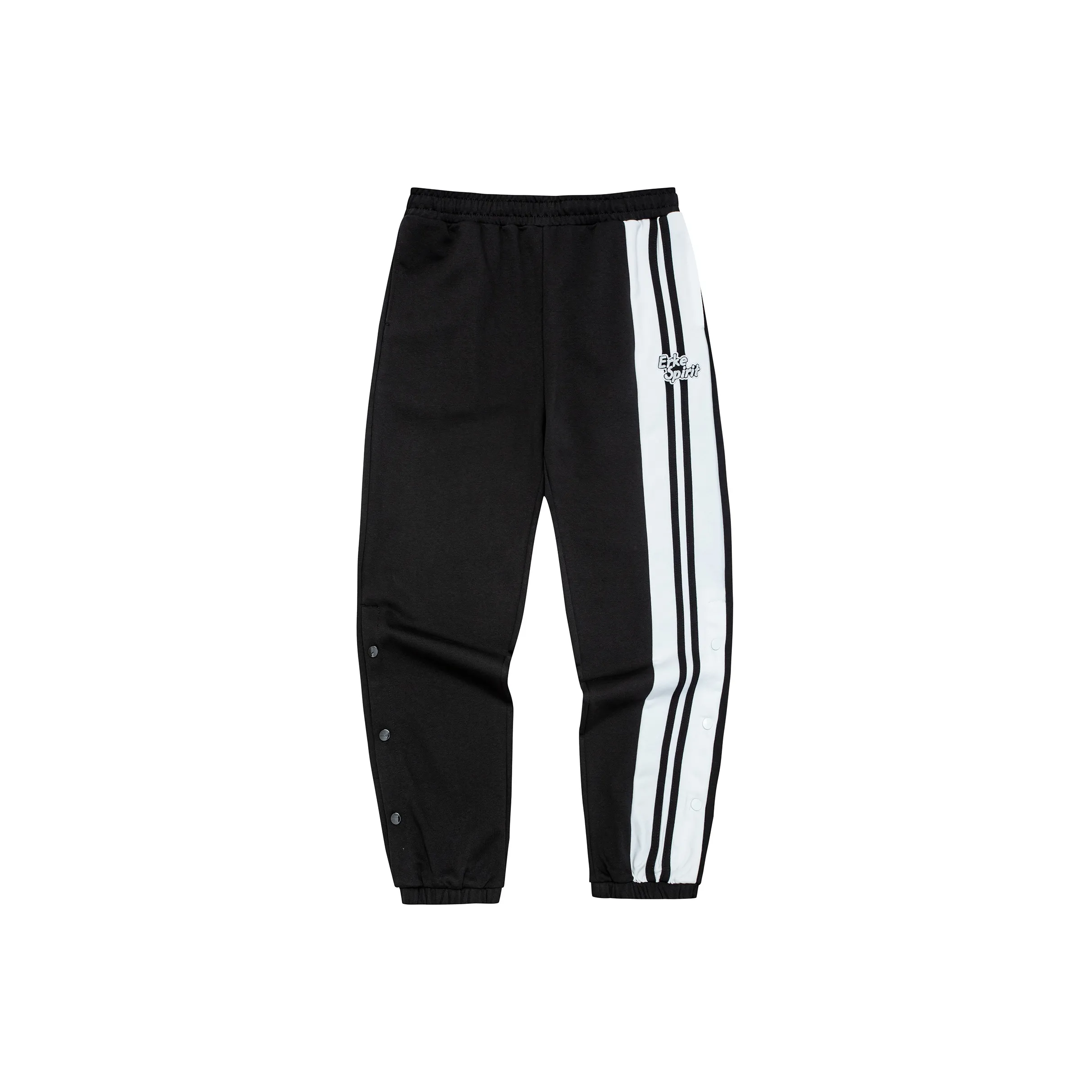 Erke Тренировочные брюки Женские Глубокий черный Истинно белый