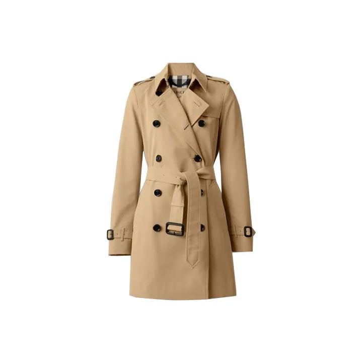 Burberry Cropped Coats Women's Honey