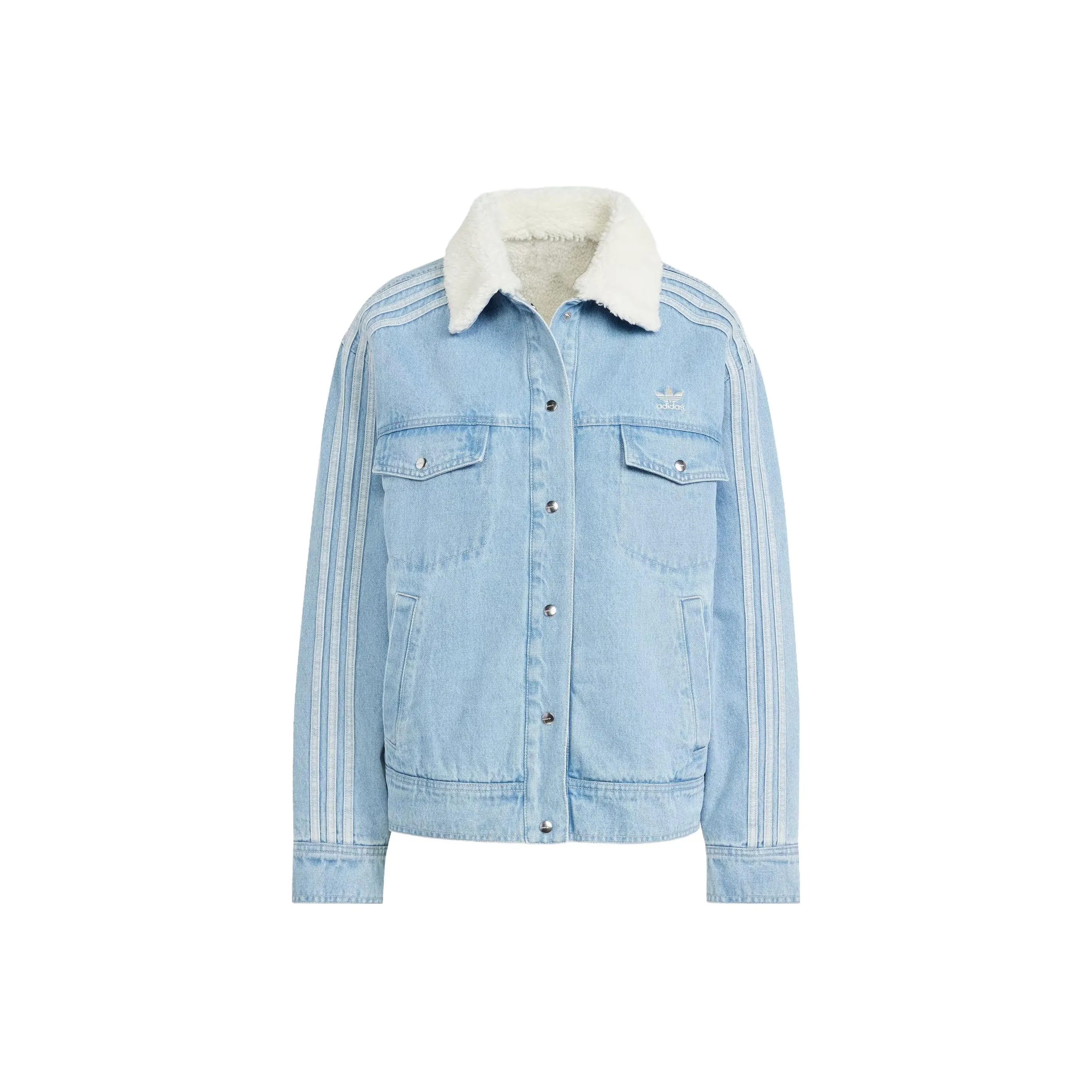 Adidas Originals Spice Girls Series Denim Jackets Women's Light Blue
