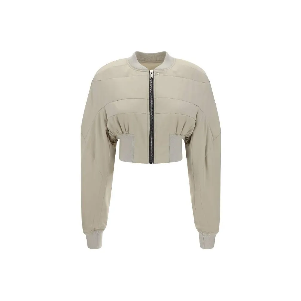 RICK OWENS Girdered Flight Bomber Jacket 'Pearl'