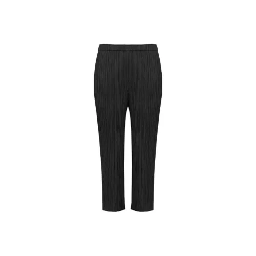 PLEATS PLEASE ISSEY MIYAKE Черные Женские Повседневные Брюки