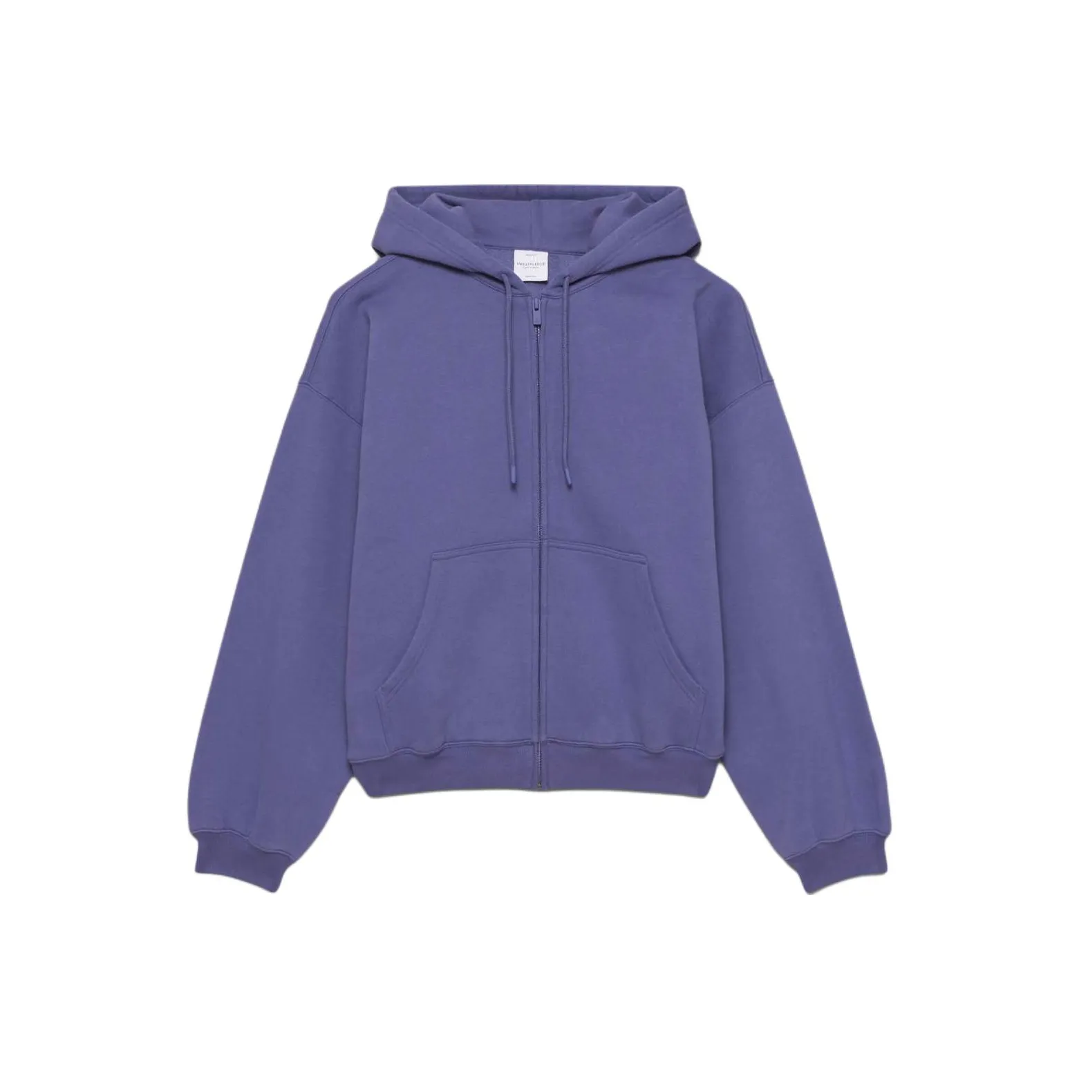 ARITZIA Sweatfleece Cozy Fleece Mega Drop Shoulder Zip Hoodie Sweatshirt Women's NIGHSHADE BLUE/Cheese Blue