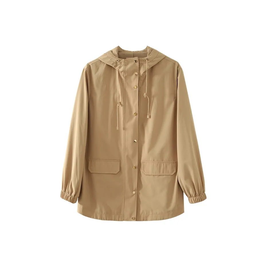 YALIDA Тренчкот Женские CAMEL