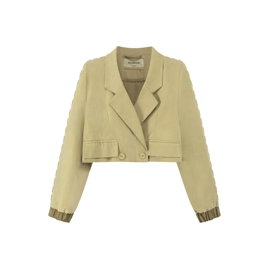 NO ONE ELSE Бизнес-костюм женский горчично-зеленый