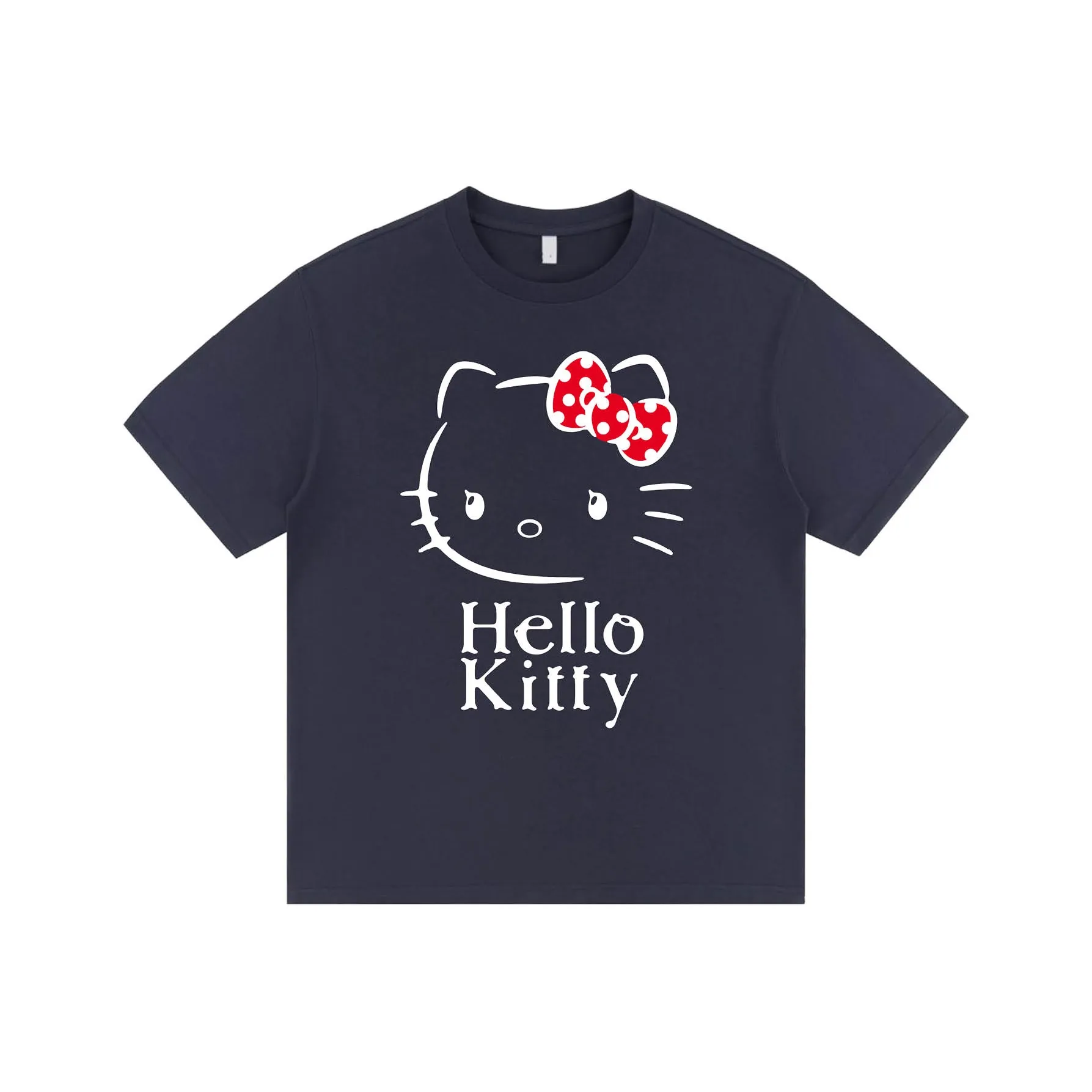 Sanrio x Hello Kitty Хелло Китти 2025 Летний T-рубашка Унисекс