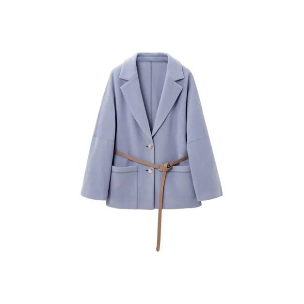 OVV Business Suits Women's Purple Blue Solid Color A3