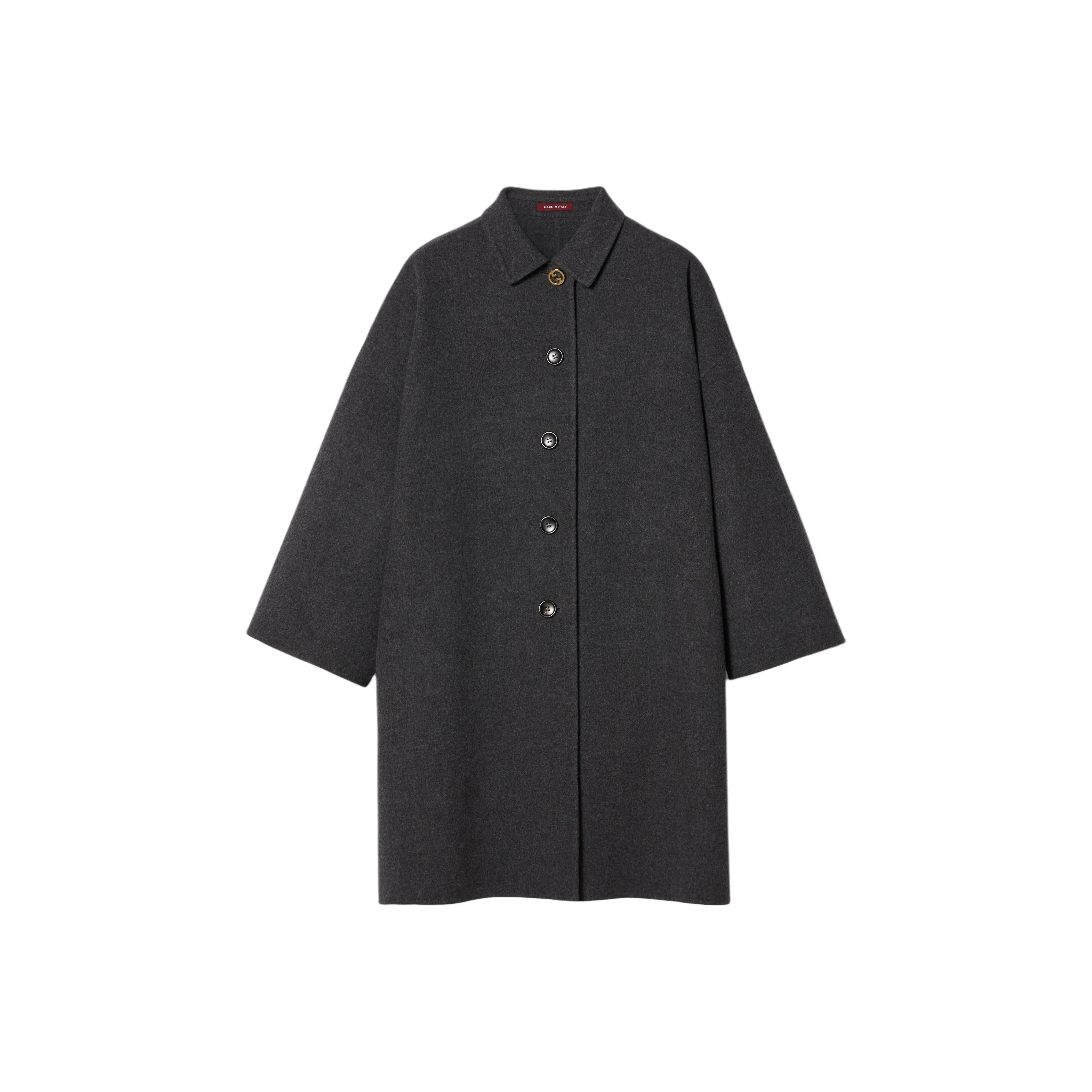 GUCCI Drop Shoulder Single Breasted Coat