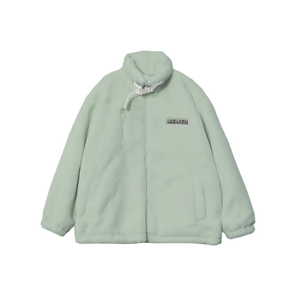 ISaluteU Бархат Feel Пальто Унисекс