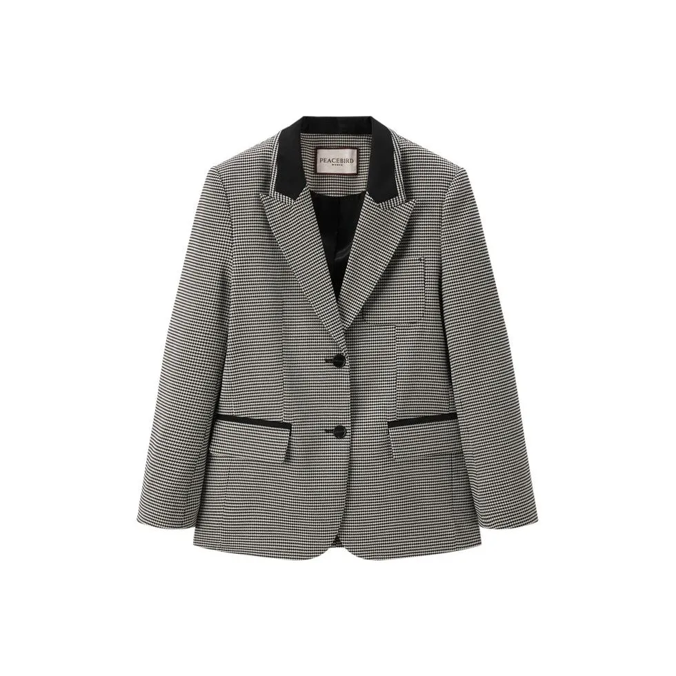 PEACEBIRD Черный рисунок Женские офисные костюмы