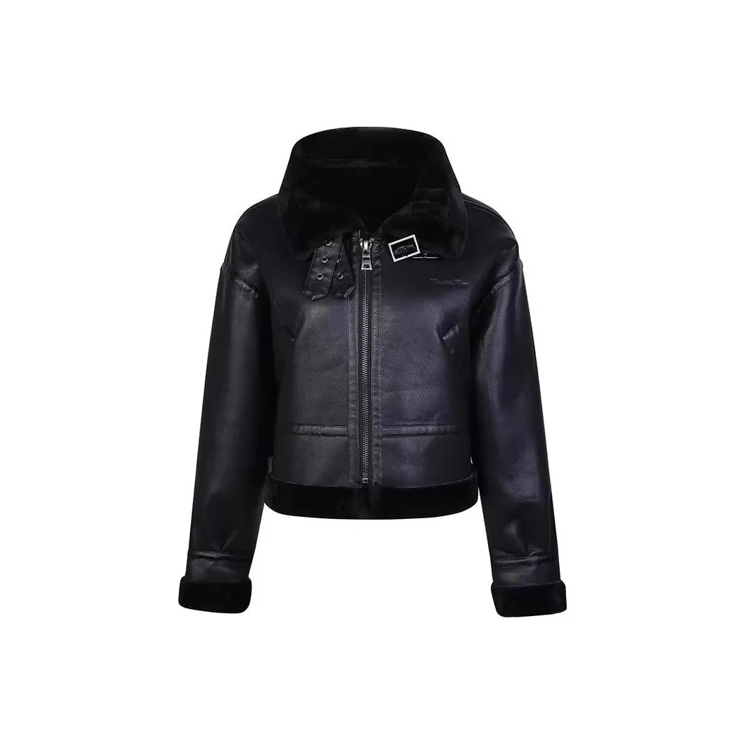 Guuka Hero Leather Jacket Women's Black