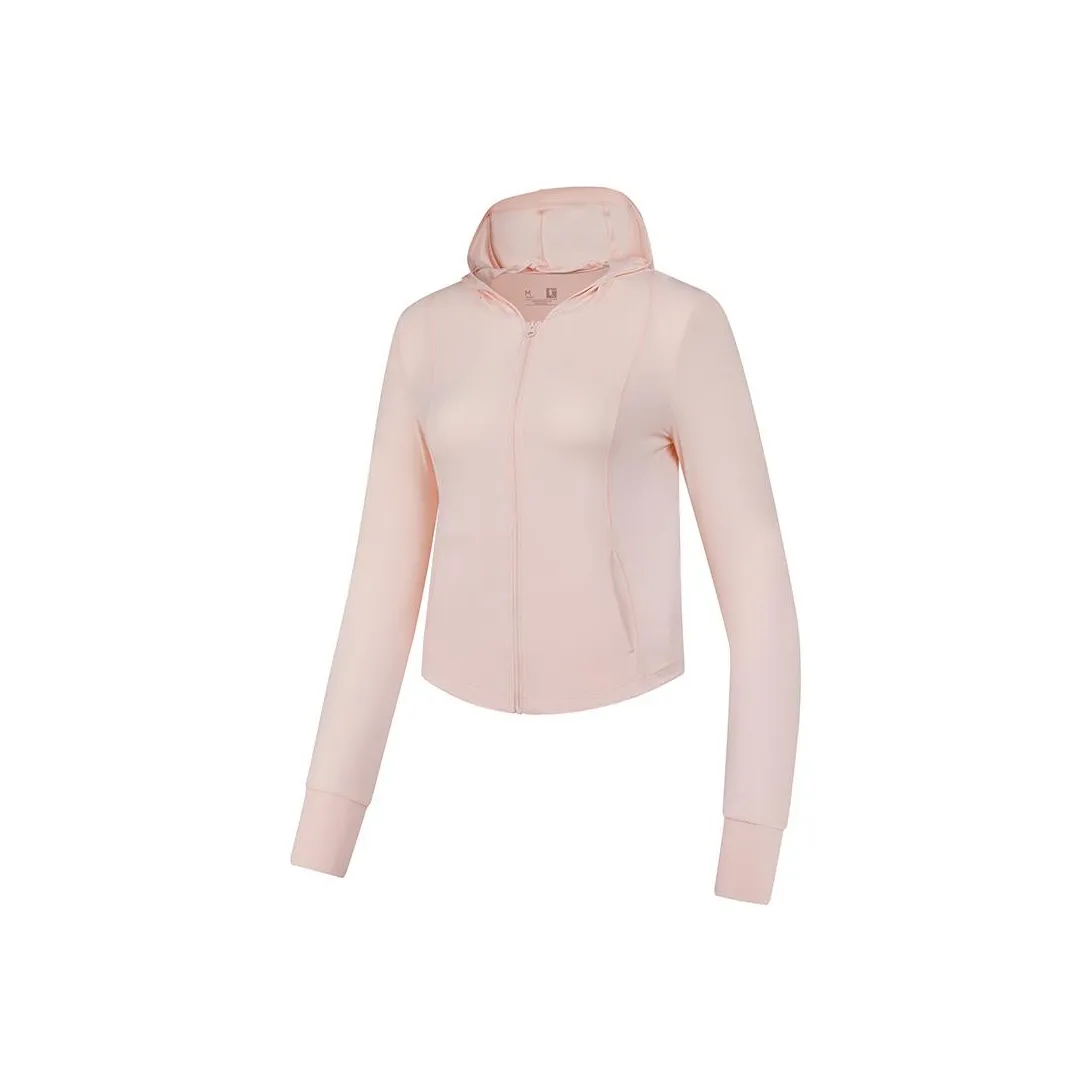 QIAODAN Одежда с защитой от солнца Женская Прозрачный Розовый