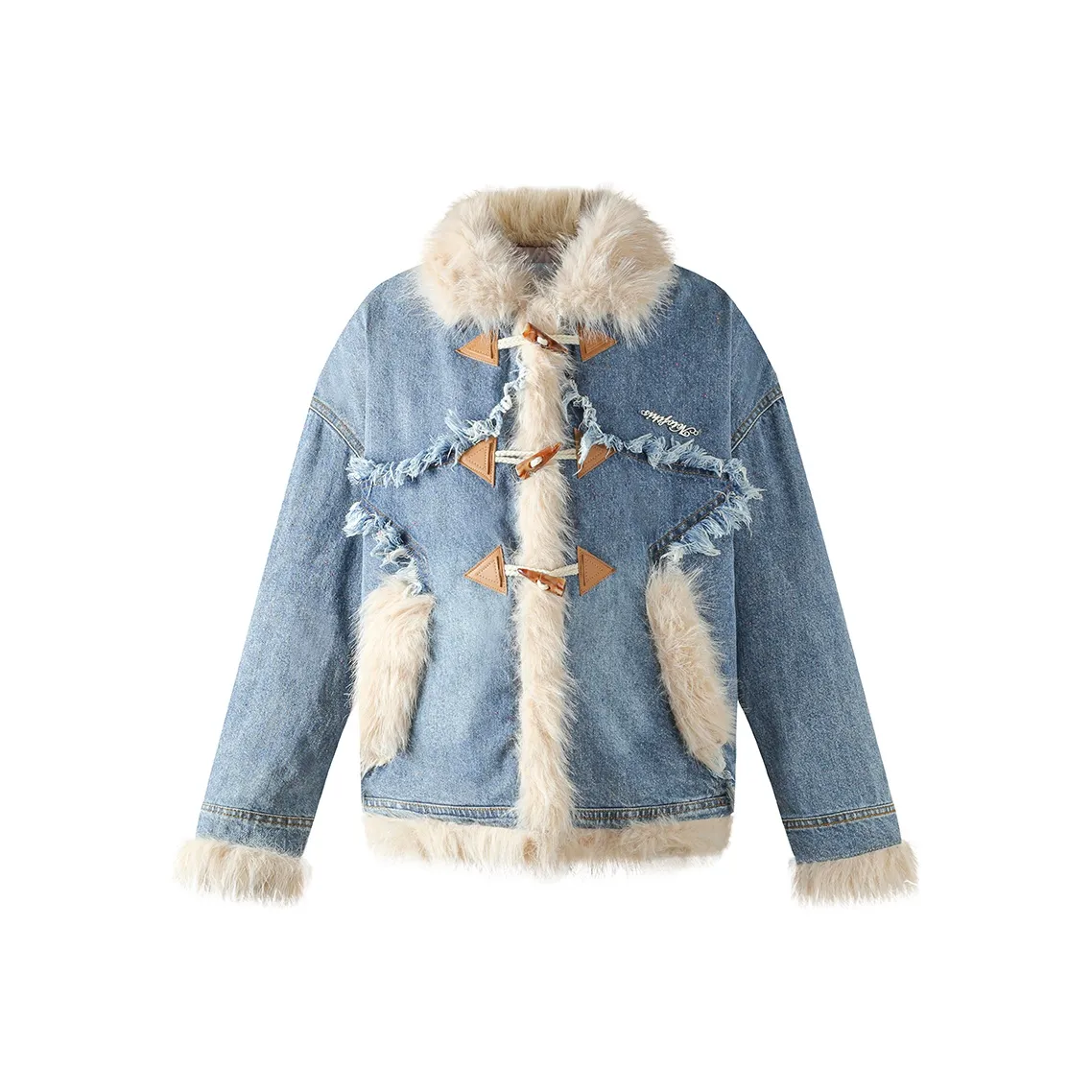 NTOT Хлопковый пуховик женский синий