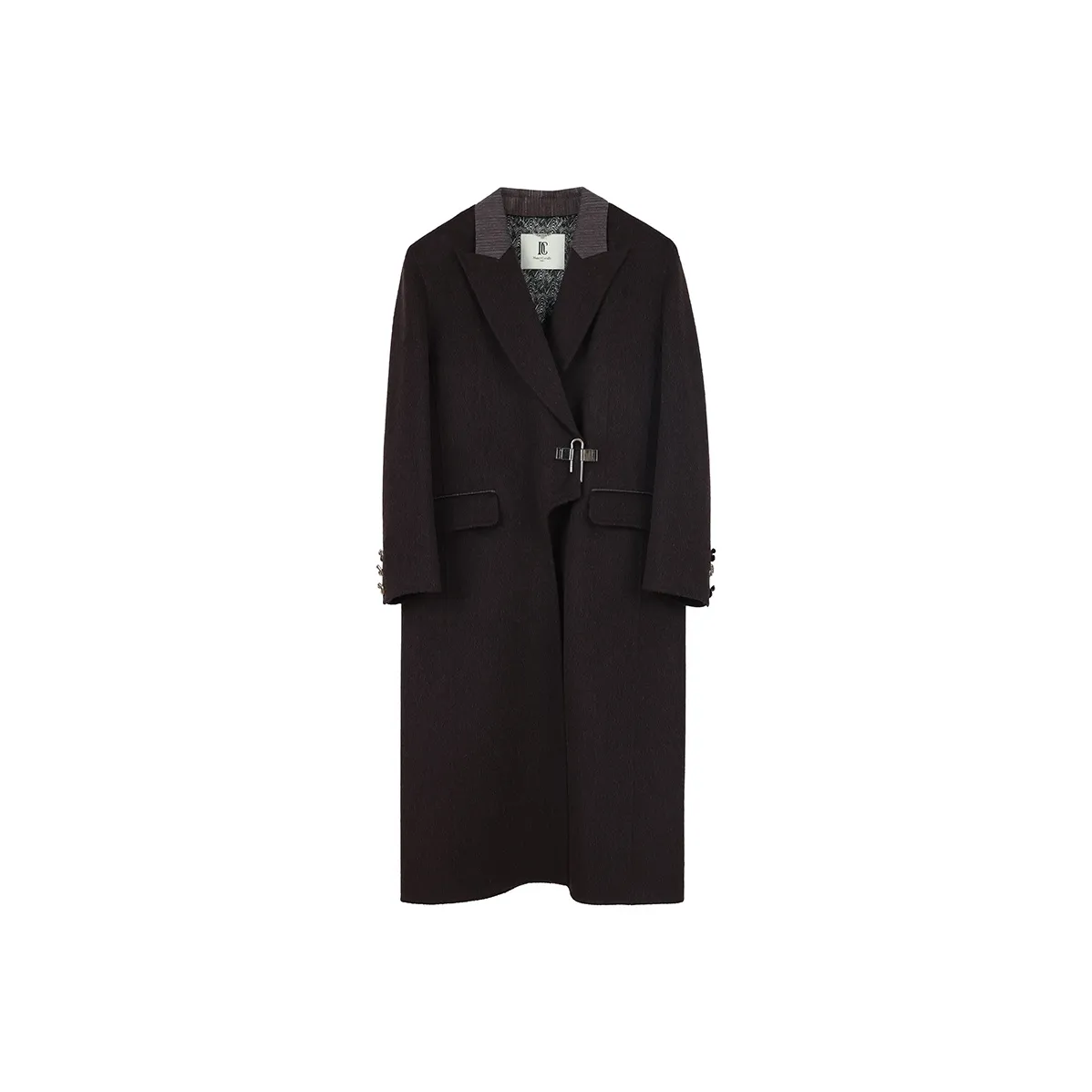 NancyCavally Пальто Женское Темно-Коричневое