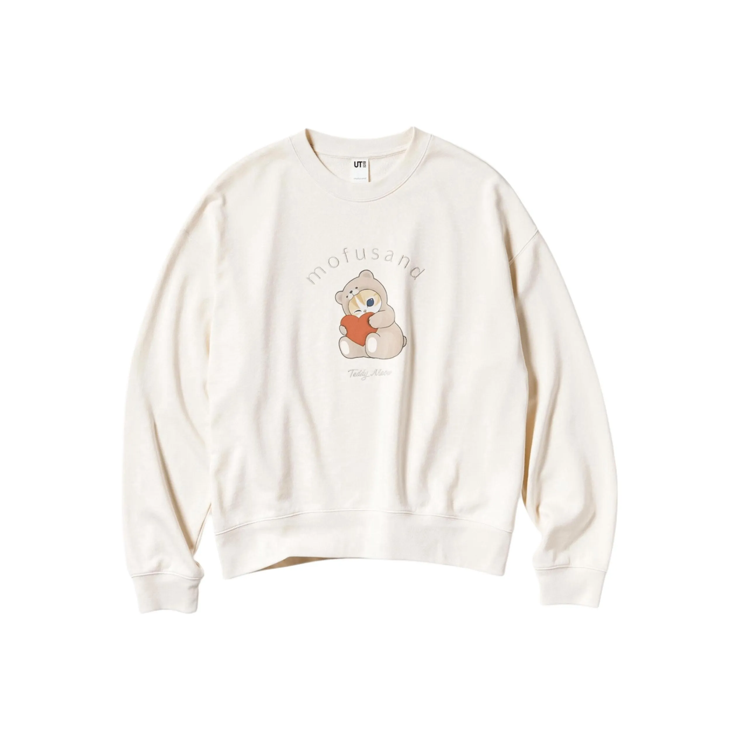 UNIQLO Shark Cat Collaboration Сливочный Женские Свитшоты