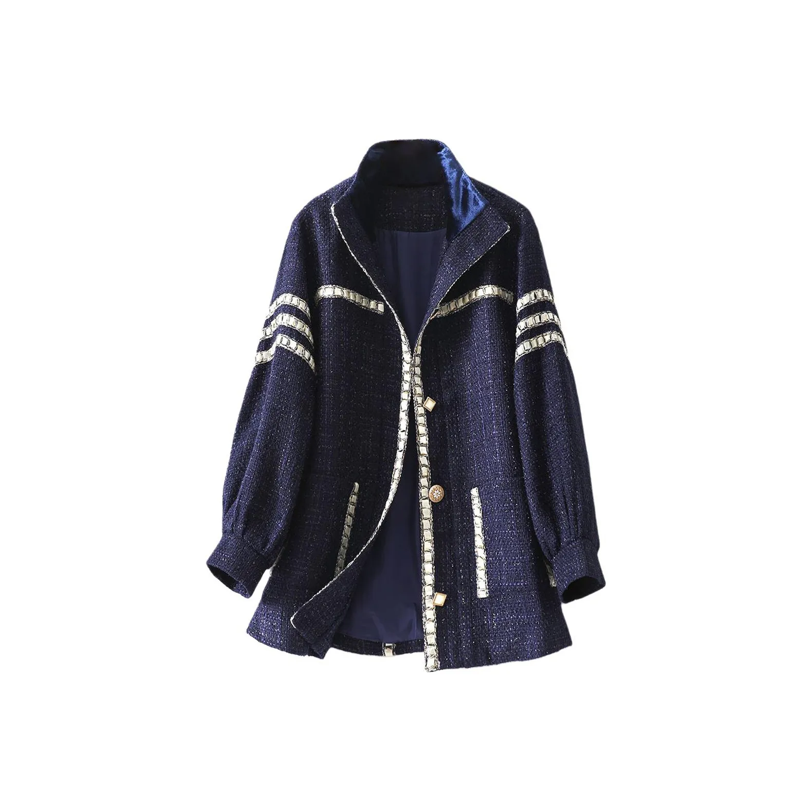 Fele.d Coats Women's Navy Blue