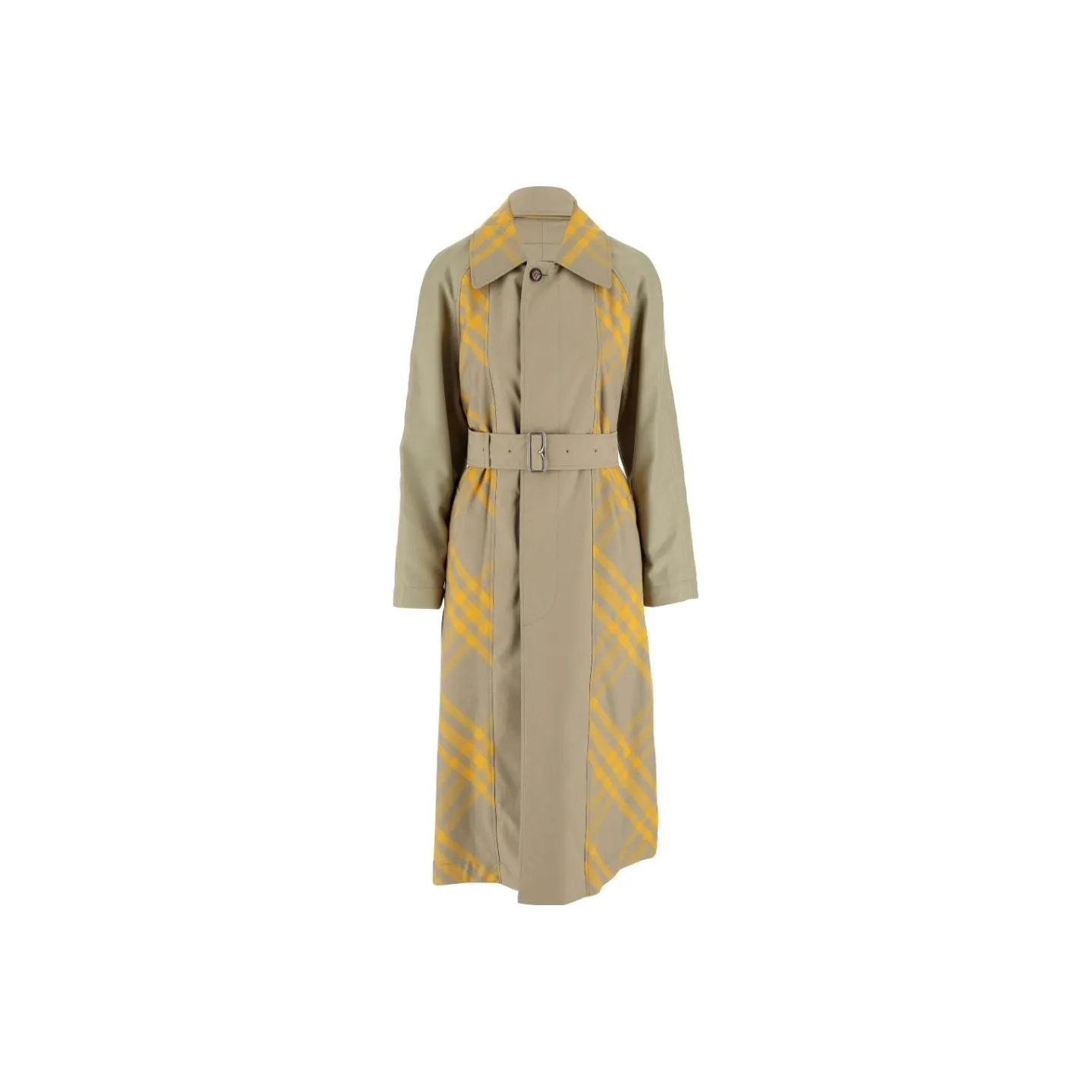 Burberry Checked Belted Waist Reversible Trench Coat