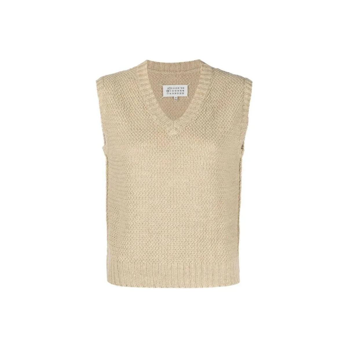 Maison Margiela Chunky-Knitted V-Neck Vest