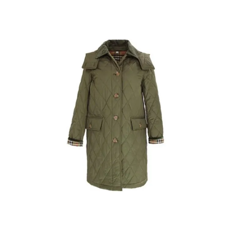Burberry Puffer Jacket Women's Army Green