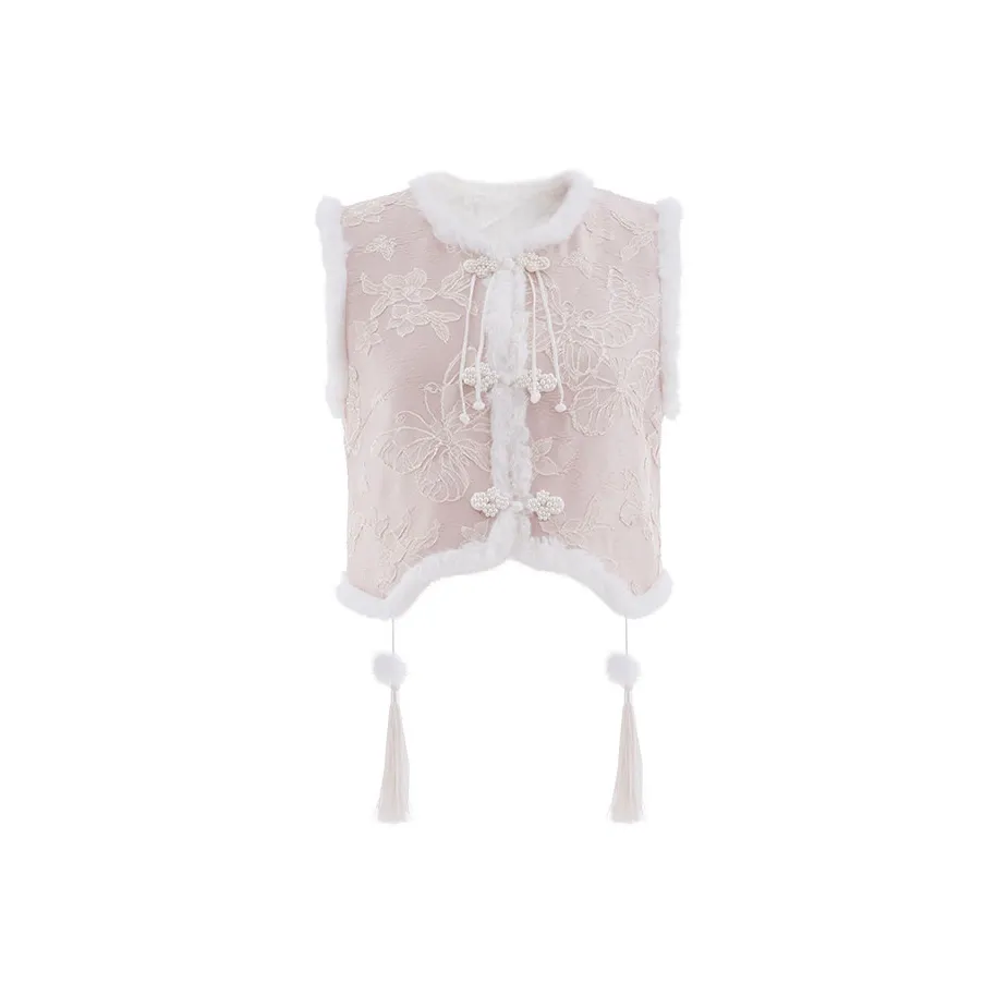 Blovelan Розовый цвет персика Женские жилеты