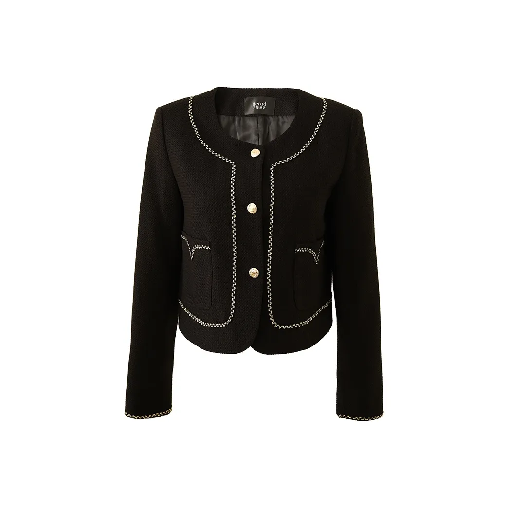 YALIDA Cropped Jacket Women's Black YALIDA Укороченная куртка женская черная