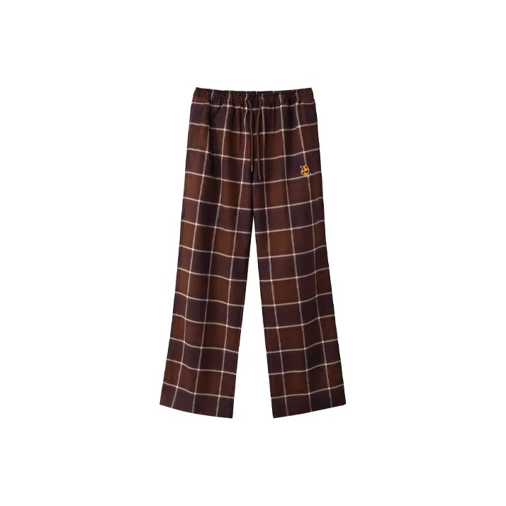 LiNing x Persue , Sports Fashion Collection Casual Pants Women's Brown Plaid
