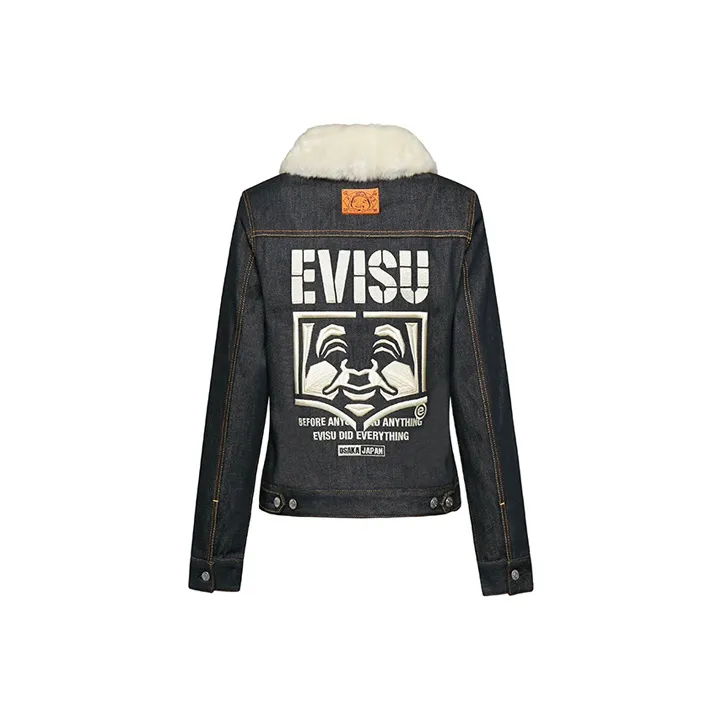 EVISU Denim Jacket Women's Dark Blue